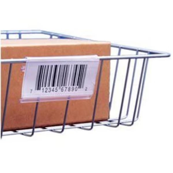 6L x 1-1/4H Label Holder, Wire Basket/Display, Clear, 25PK, Aigner Index, Mfr#: SL1206